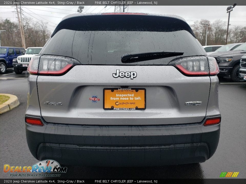 2020 Jeep Cherokee Latitude 4x4 Sting-Gray / Black Photo #20