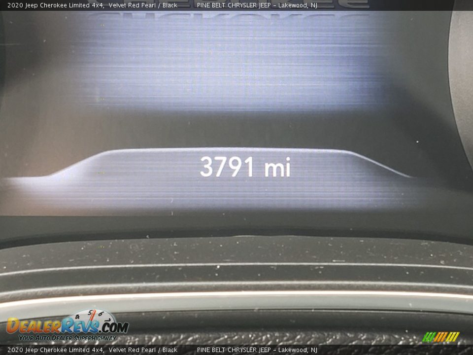 2020 Jeep Cherokee Limited 4x4 Velvet Red Pearl / Black Photo #3