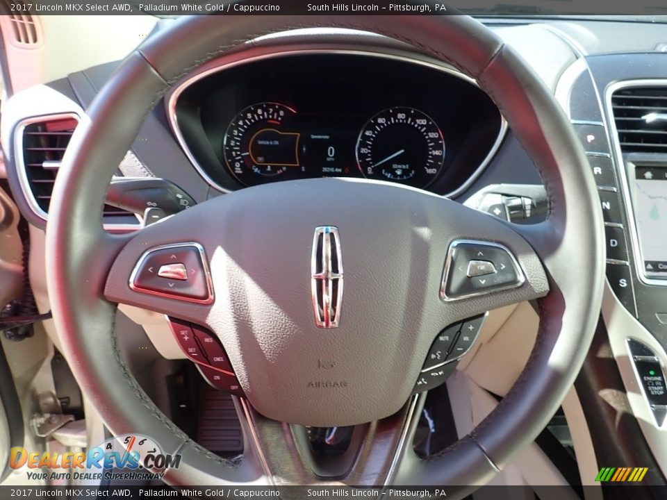2017 Lincoln MKX Select AWD Steering Wheel Photo #20