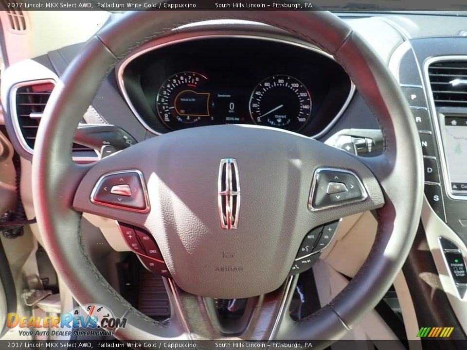 2017 Lincoln MKX Select AWD Steering Wheel Photo #20