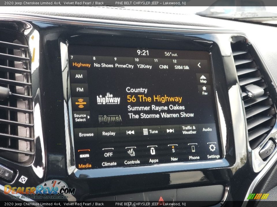 2020 Jeep Cherokee Limited 4x4 Velvet Red Pearl / Black Photo #7