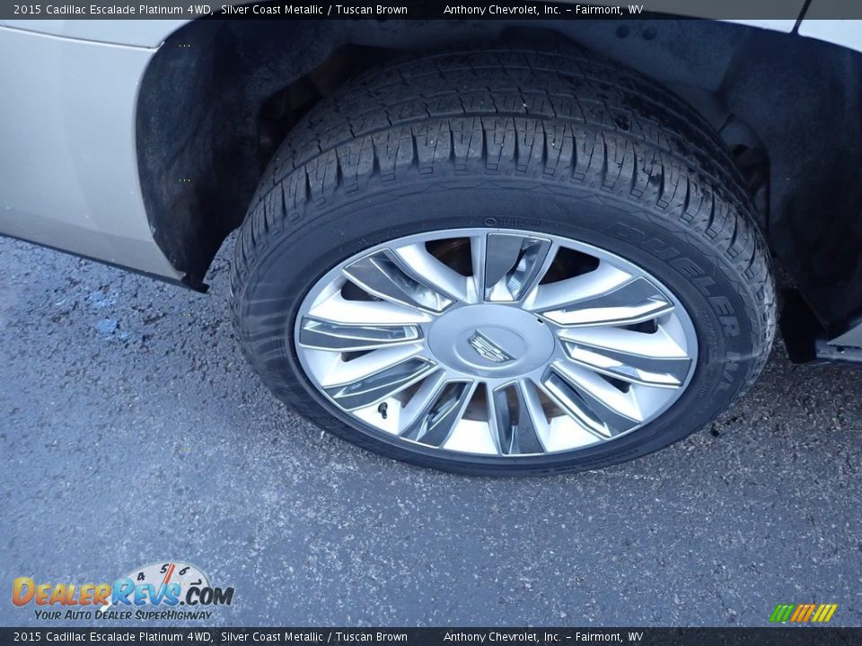 2015 Cadillac Escalade Platinum 4WD Silver Coast Metallic / Tuscan Brown Photo #7