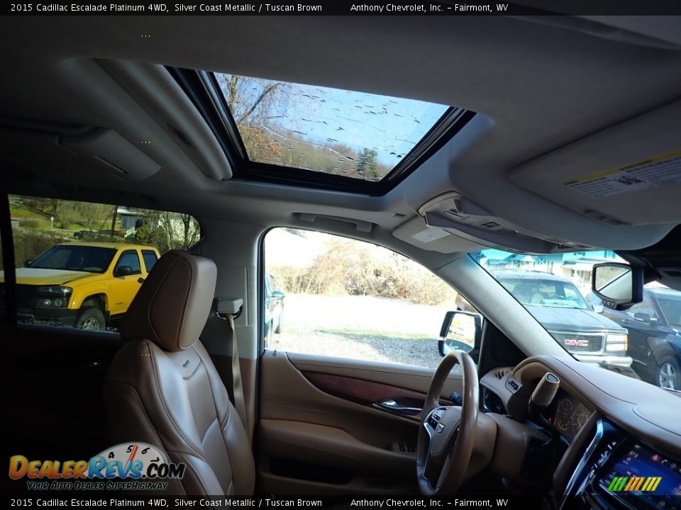 2015 Cadillac Escalade Platinum 4WD Silver Coast Metallic / Tuscan Brown Photo #11