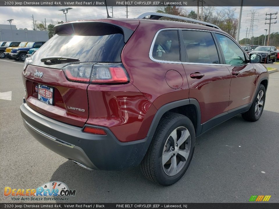 2020 Jeep Cherokee Limited 4x4 Velvet Red Pearl / Black Photo #22