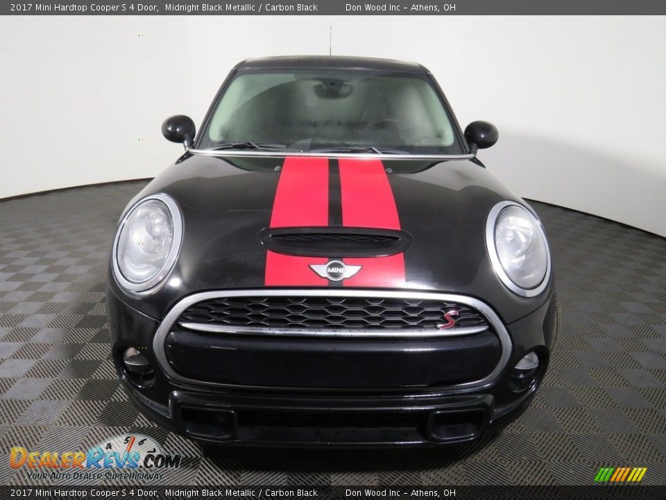2017 Mini Hardtop Cooper S 4 Door Midnight Black Metallic / Carbon Black Photo #4