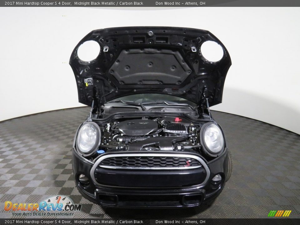 2017 Mini Hardtop Cooper S 4 Door Midnight Black Metallic / Carbon Black Photo #5