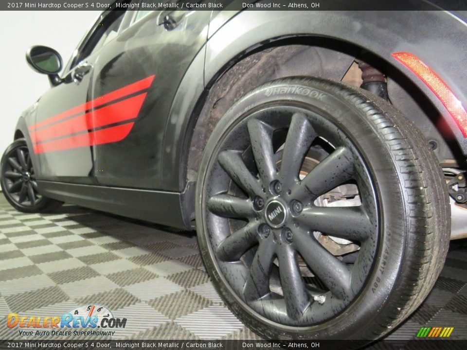 2017 Mini Hardtop Cooper S 4 Door Midnight Black Metallic / Carbon Black Photo #10