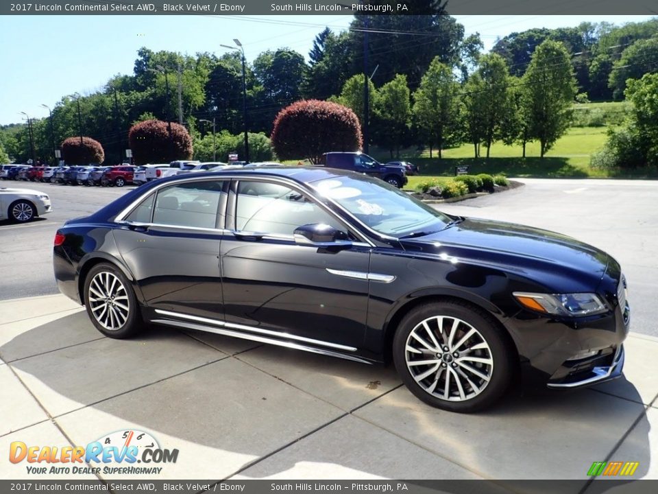 2017 Lincoln Continental Select AWD Black Velvet / Ebony Photo #7