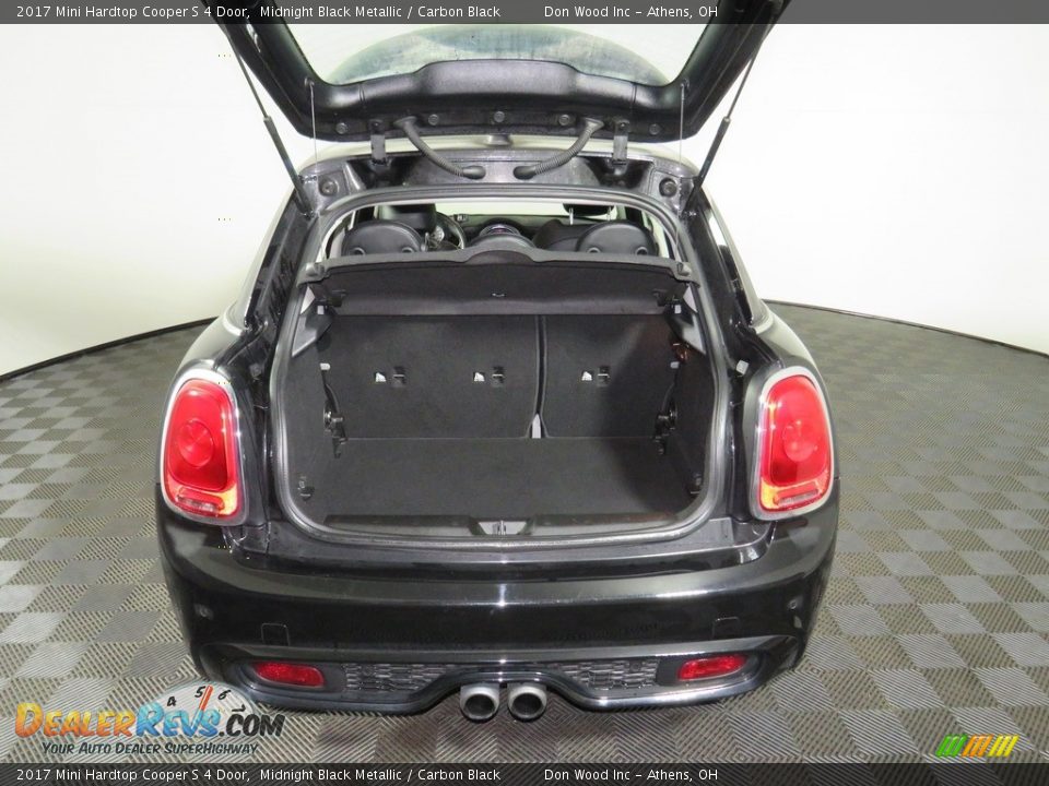 2017 Mini Hardtop Cooper S 4 Door Midnight Black Metallic / Carbon Black Photo #12