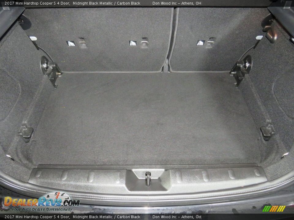 2017 Mini Hardtop Cooper S 4 Door Midnight Black Metallic / Carbon Black Photo #13