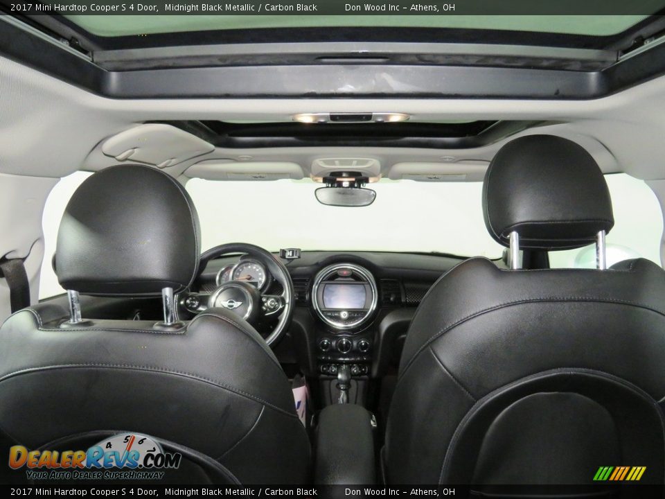 2017 Mini Hardtop Cooper S 4 Door Midnight Black Metallic / Carbon Black Photo #14