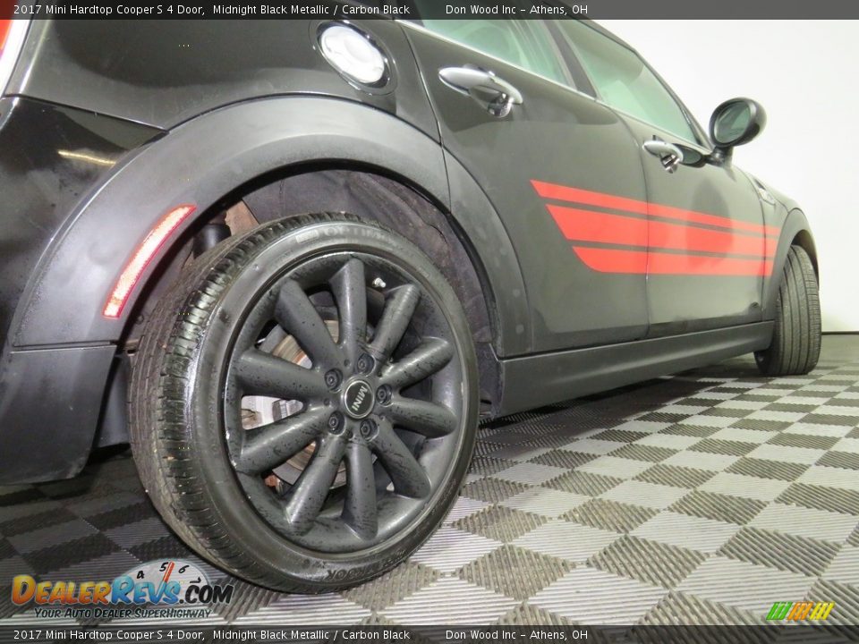 2017 Mini Hardtop Cooper S 4 Door Midnight Black Metallic / Carbon Black Photo #16