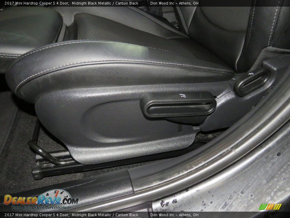 2017 Mini Hardtop Cooper S 4 Door Midnight Black Metallic / Carbon Black Photo #18
