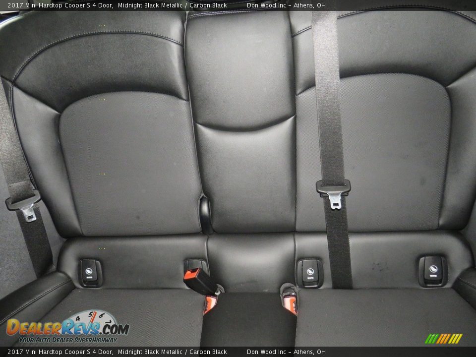 2017 Mini Hardtop Cooper S 4 Door Midnight Black Metallic / Carbon Black Photo #20