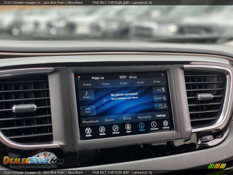 2020 Chrysler Voyager LX Jazz Blue Pearl / Alloy/Black Photo #11