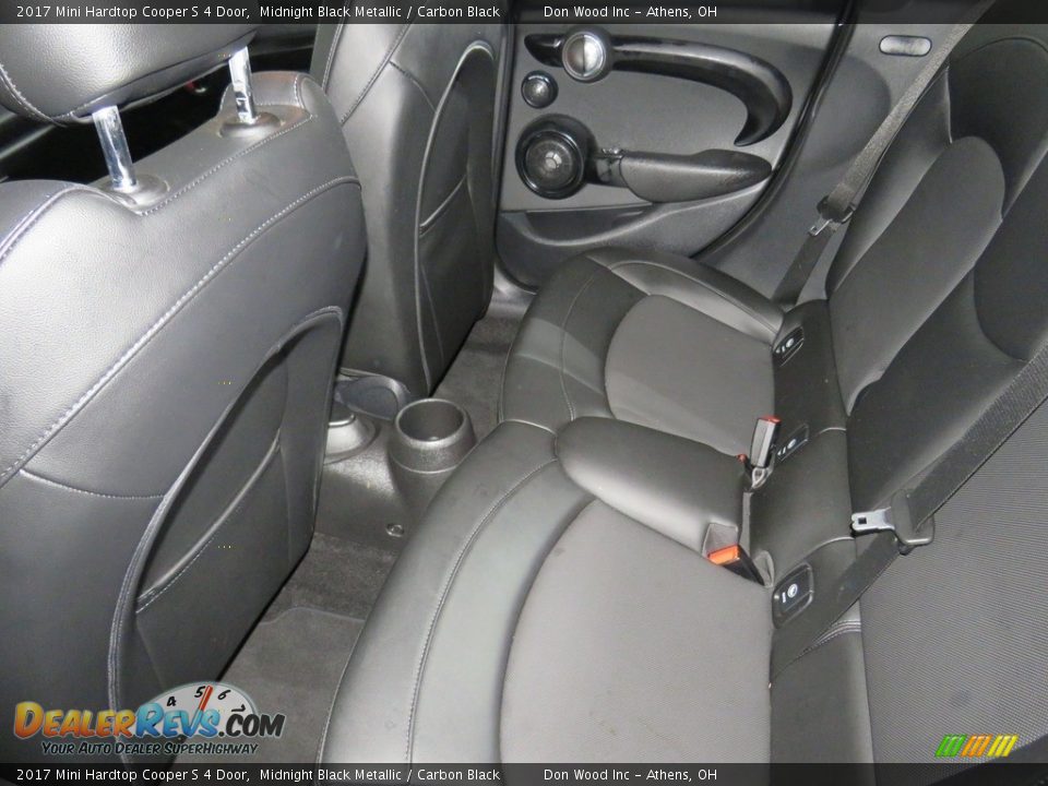 2017 Mini Hardtop Cooper S 4 Door Midnight Black Metallic / Carbon Black Photo #22