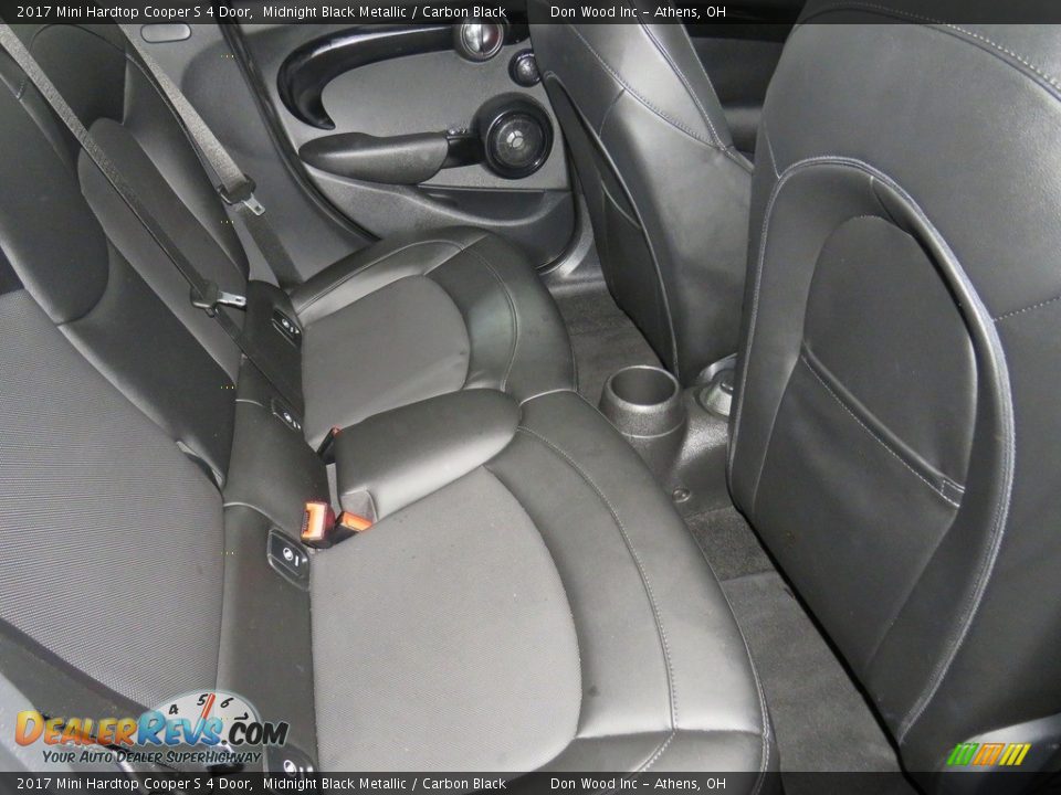 2017 Mini Hardtop Cooper S 4 Door Midnight Black Metallic / Carbon Black Photo #24