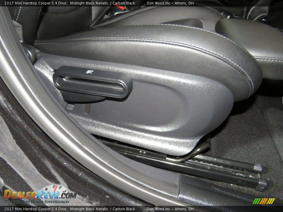 2017 Mini Hardtop Cooper S 4 Door Midnight Black Metallic / Carbon Black Photo #26