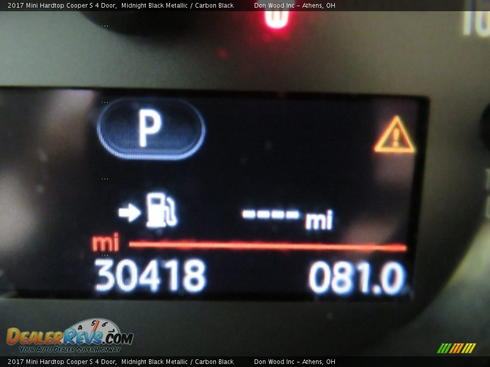 2017 Mini Hardtop Cooper S 4 Door Midnight Black Metallic / Carbon Black Photo #29