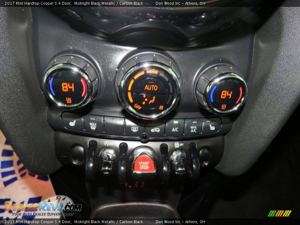2017 Mini Hardtop Cooper S 4 Door Midnight Black Metallic / Carbon Black Photo #33