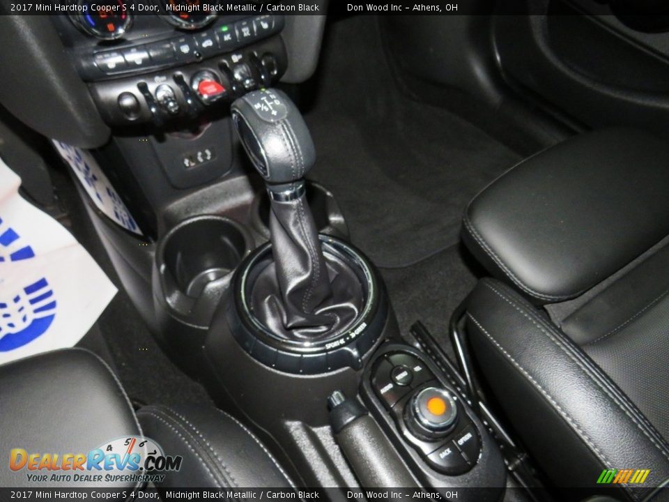 2017 Mini Hardtop Cooper S 4 Door Midnight Black Metallic / Carbon Black Photo #34