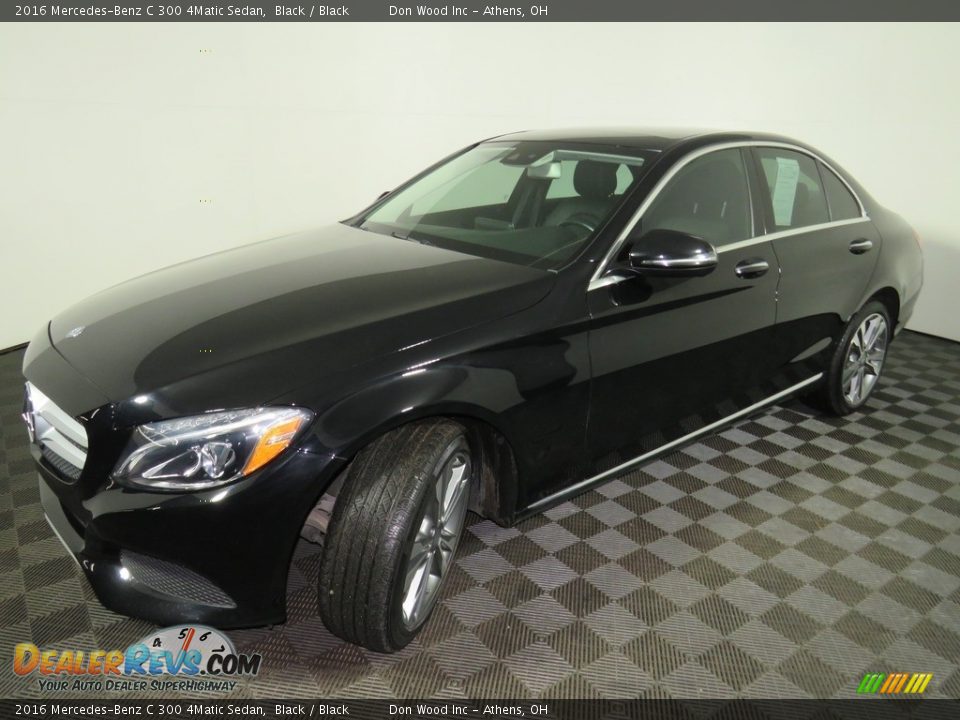 2016 Mercedes-Benz C 300 4Matic Sedan Black / Black Photo #7