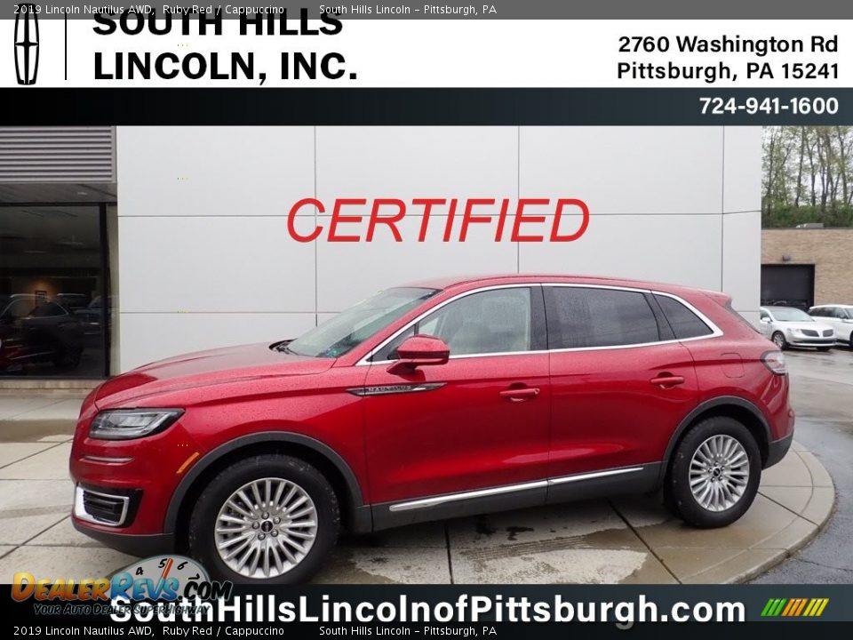 2019 Lincoln Nautilus AWD Ruby Red / Cappuccino Photo #1