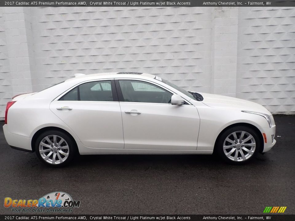 Crystal White Tricoat 2017 Cadillac ATS Premium Perfomance AWD Photo #3