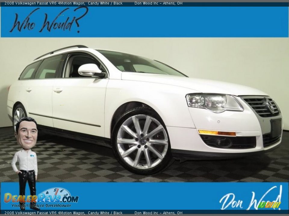 2008 Volkswagen Passat VR6 4Motion Wagon Candy White / Black Photo #1