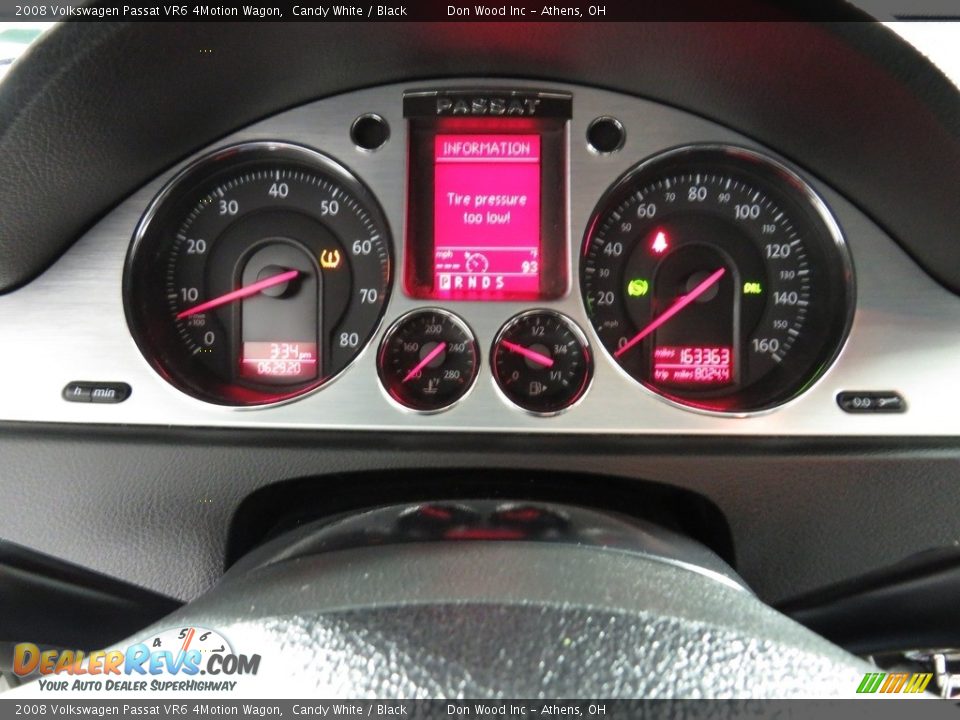 2008 Volkswagen Passat VR6 4Motion Wagon Gauges Photo #28