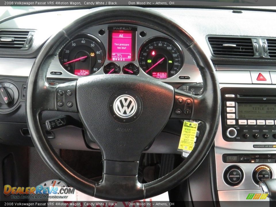 2008 Volkswagen Passat VR6 4Motion Wagon Steering Wheel Photo #30