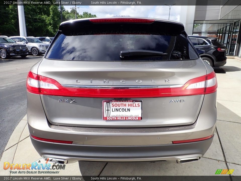 2017 Lincoln MKX Reserve AWD Luxe Silver / Ebony Photo #4