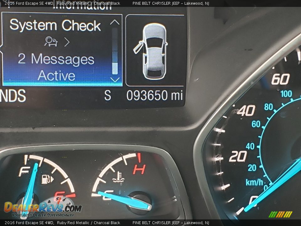 2016 Ford Escape SE 4WD Ruby Red Metallic / Charcoal Black Photo #3