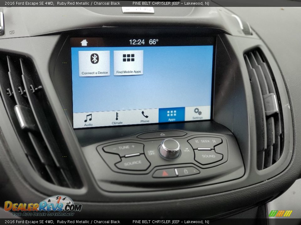 2016 Ford Escape SE 4WD Ruby Red Metallic / Charcoal Black Photo #4