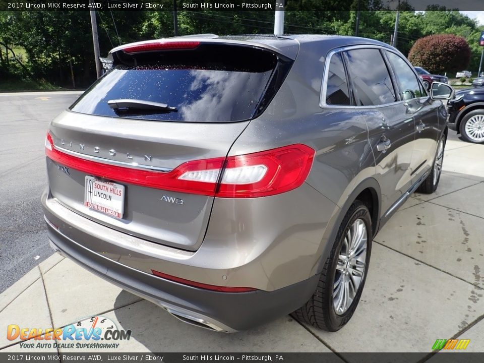 2017 Lincoln MKX Reserve AWD Luxe Silver / Ebony Photo #6