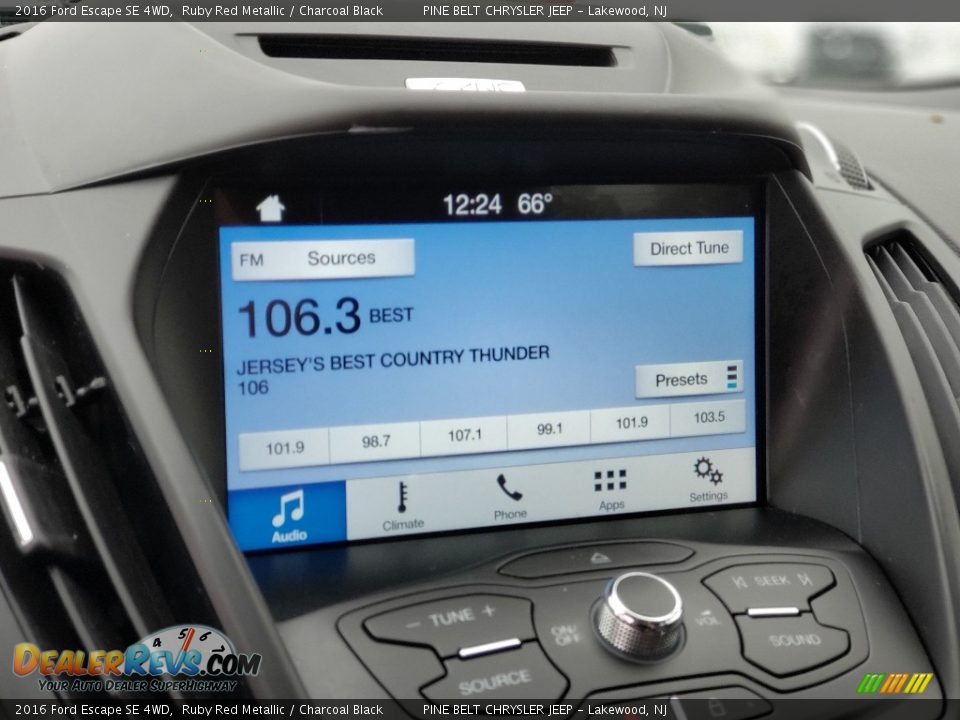2016 Ford Escape SE 4WD Ruby Red Metallic / Charcoal Black Photo #6