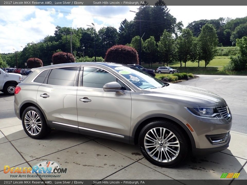 2017 Lincoln MKX Reserve AWD Luxe Silver / Ebony Photo #7