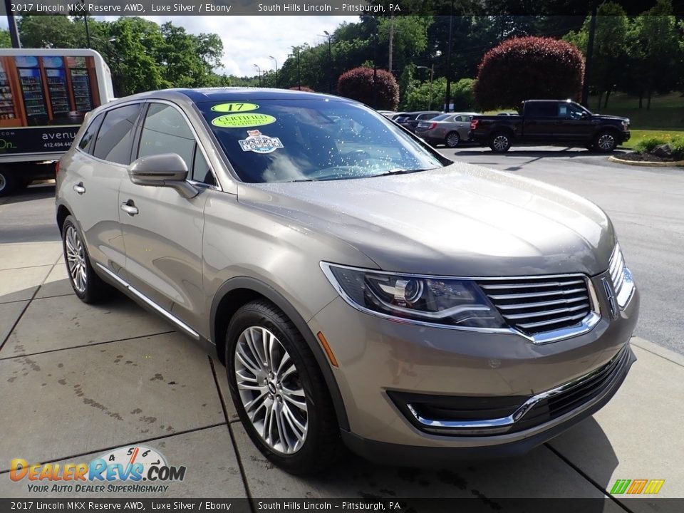 2017 Lincoln MKX Reserve AWD Luxe Silver / Ebony Photo #8