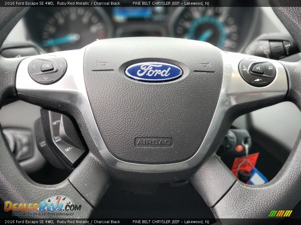 2016 Ford Escape SE 4WD Ruby Red Metallic / Charcoal Black Photo #10
