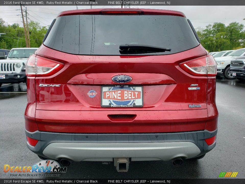 2016 Ford Escape SE 4WD Ruby Red Metallic / Charcoal Black Photo #19