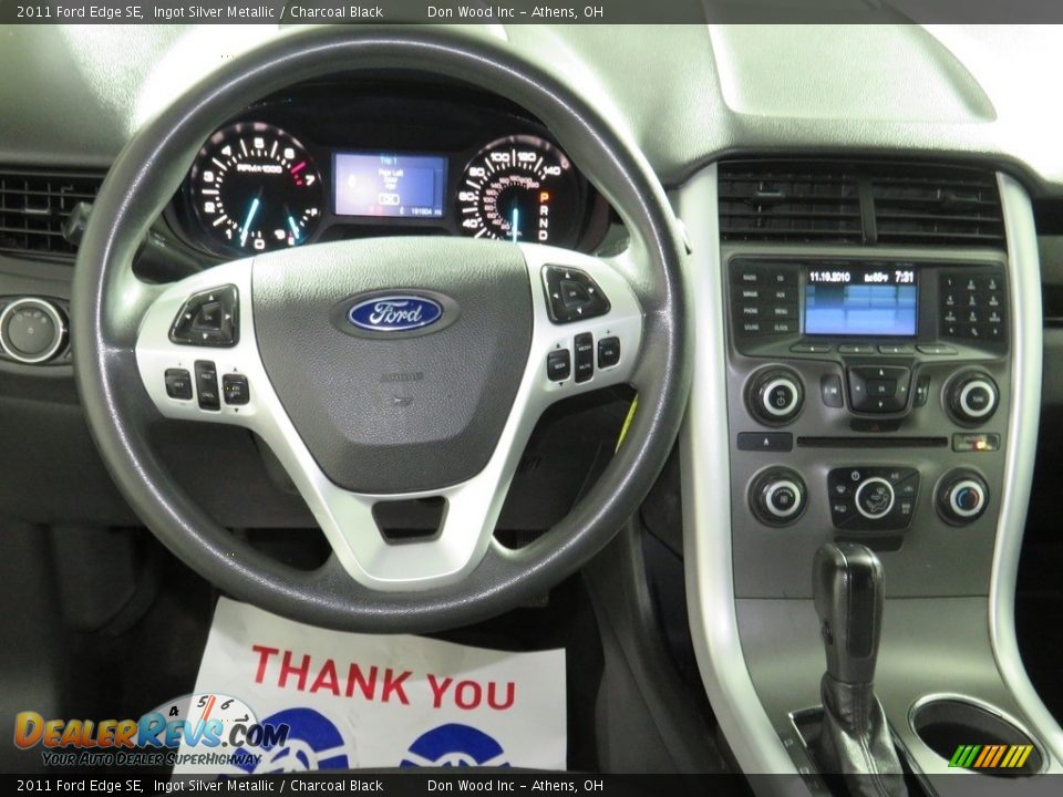 2011 Ford Edge SE Ingot Silver Metallic / Charcoal Black Photo #30