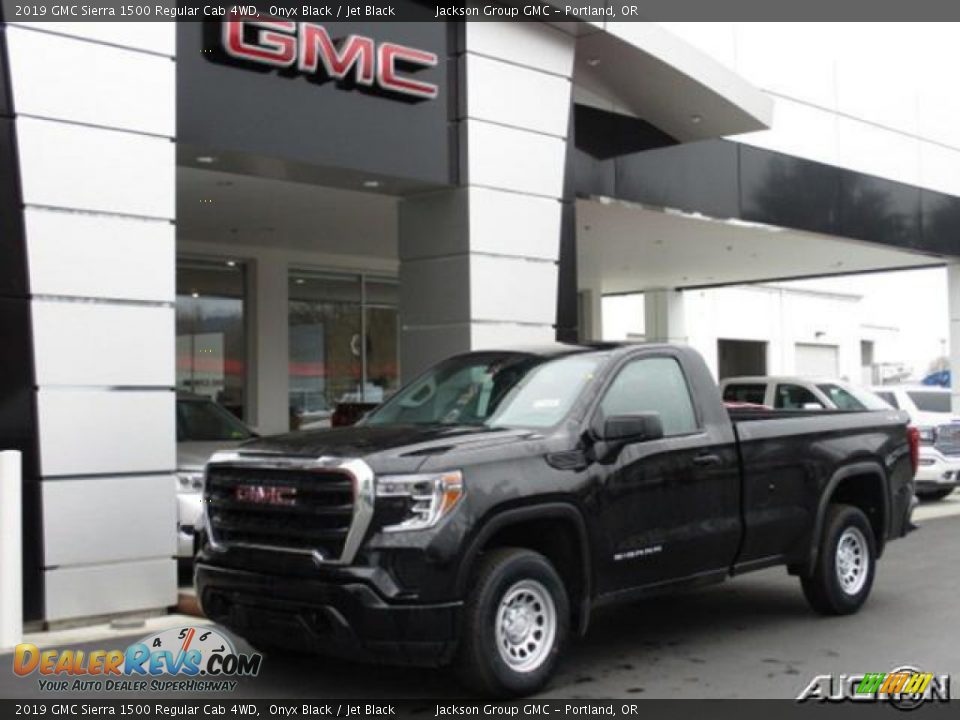 2019 GMC Sierra 1500 Regular Cab 4WD Onyx Black / Jet Black Photo #1