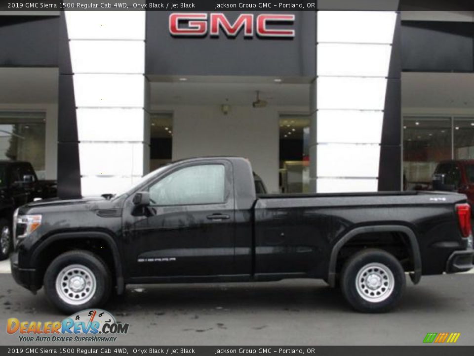 2019 GMC Sierra 1500 Regular Cab 4WD Onyx Black / Jet Black Photo #2