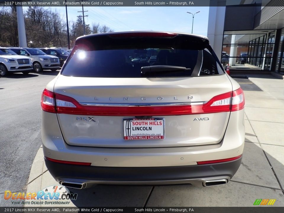 2017 Lincoln MKX Reserve AWD Palladium White Gold / Cappuccino Photo #4