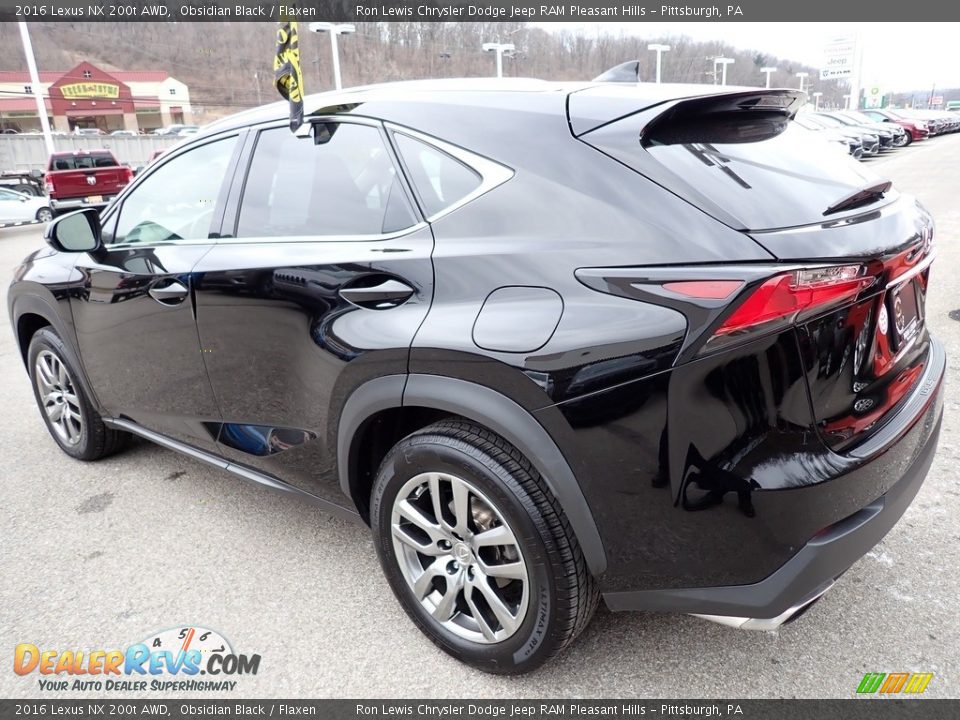 2016 Lexus NX 200t AWD Obsidian Black / Flaxen Photo #3