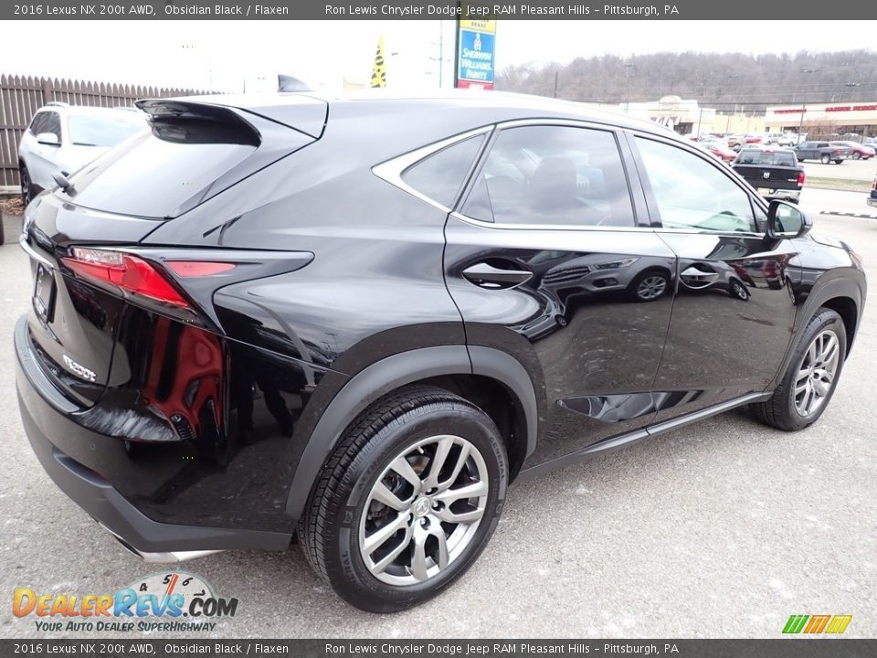 2016 Lexus NX 200t AWD Obsidian Black / Flaxen Photo #6