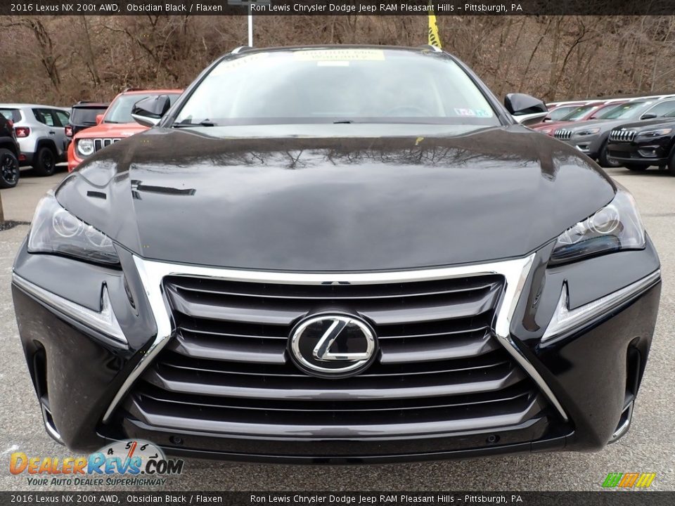 2016 Lexus NX 200t AWD Obsidian Black / Flaxen Photo #9