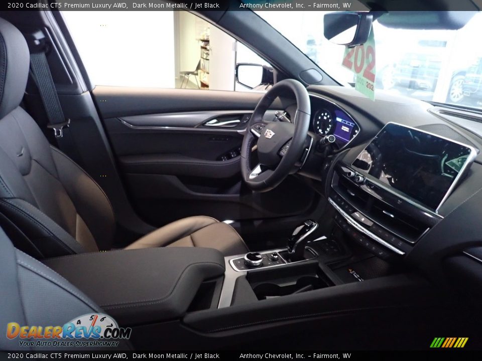 2020 Cadillac CT5 Premium Luxury AWD Dark Moon Metallic / Jet Black Photo #8