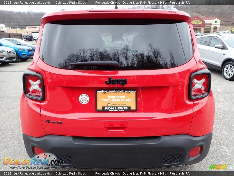 2018 Jeep Renegade Latitude 4x4 Colorado Red / Black Photo #4