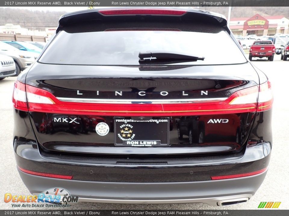 2017 Lincoln MKX Reserve AWD Black Velvet / Ebony Photo #4